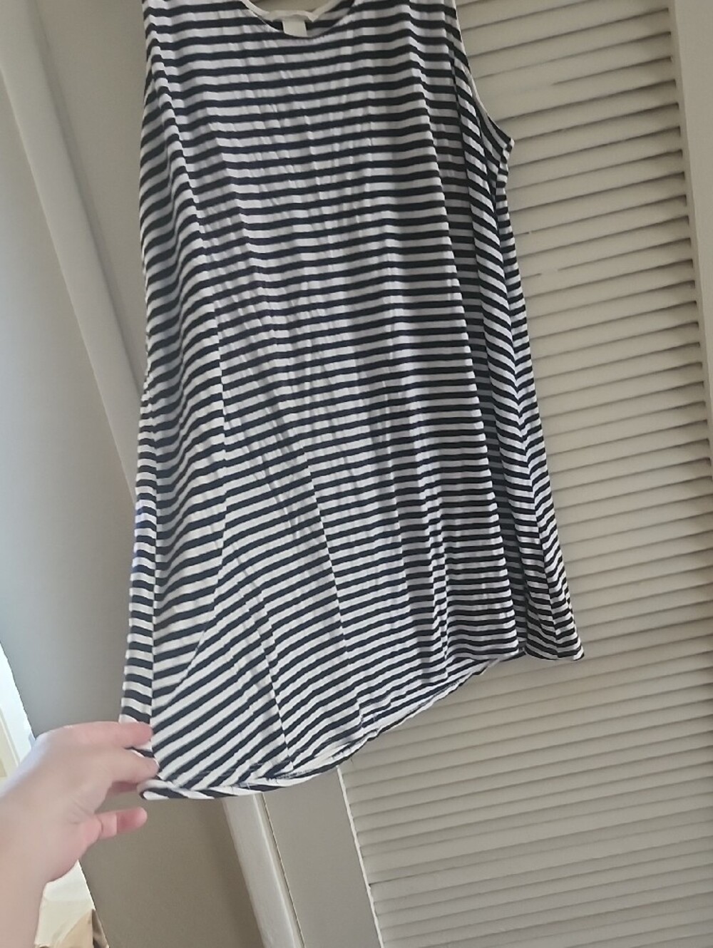 H&M Striped Sleeveless Tunic Top - Picture 3 of 8